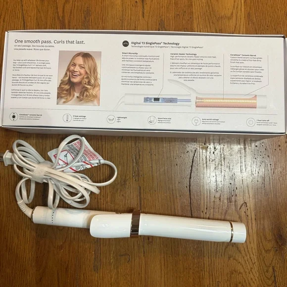 T3 SinglePass Curl 1 1/4” Professionsl Curling Iron - Picture 5 of 9